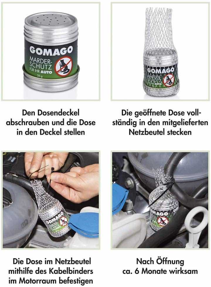 GOMAGO: Marderschutz fürs Auto – zuverlässiger Duftstoff!