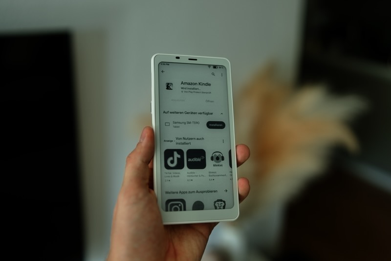 Kindle App im Google Play Store auf dem BOOX Palma