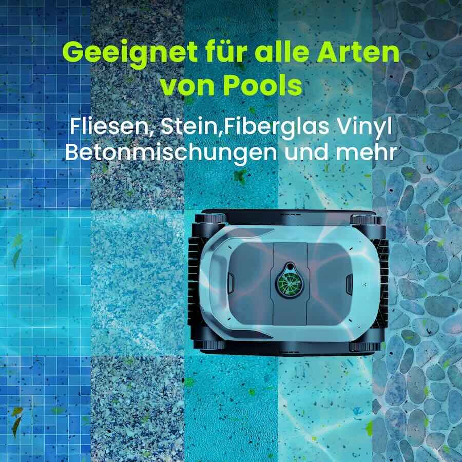 reinigung aller pools mit fliesen und anderen bodenarten