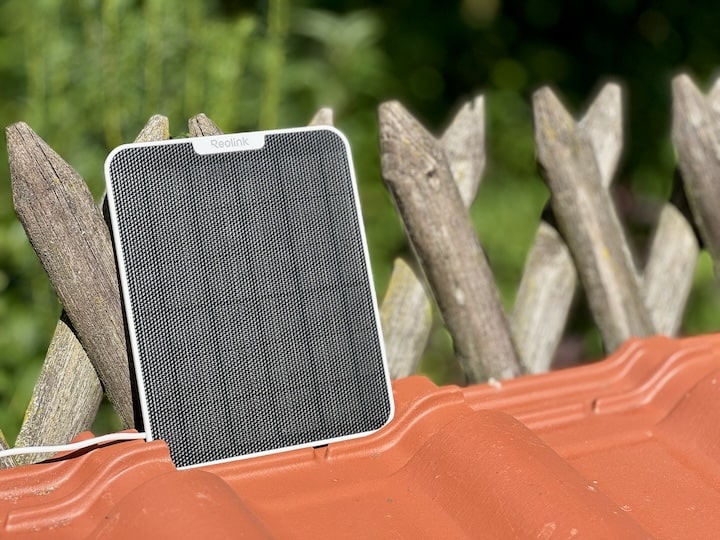 Reolink Solarpanel in der Sonne